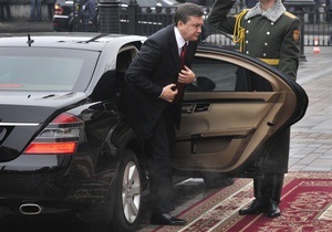 Визит Януковича в Бучу на время парализовал движение по Варшавской трассе
