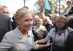 Тимошенко призвала активистов Батьківщини прекратить голодовку