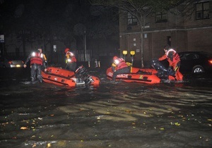 Ураган Сэнди: В Нью-Йорке полностью затоплены семь линий метро