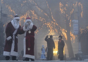 В центре Киева пройдет парад Дедов Морозов