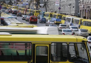 В Киеве сотрудники ГАИ задержали пьяного водителя маршрутки