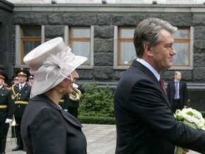 У стен Секретариата Ющенко встретил президента Австрии