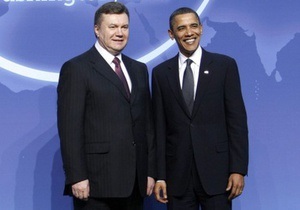 Янукович поздравил Обаму с 20-летием дипотношений Украины и США