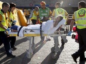 В результате столкновения электричек в Мадриде пострадали 57 человек