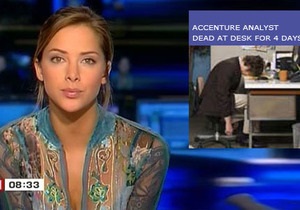 Новости США - странные новости: В компании Accenture объяснили, что история об умершем на рабочем месте сотруднике была шуткой