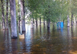 новости Киева - Гидропарк - потоп - наводнение - паводок - В Киеве затопило Гидропарк