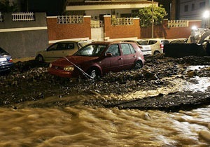 На испанские Канары  обрушились сильнейшие за последние 20 лет наводнения