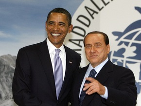 Берлускони и Обама рассказали друг другу о личной жизни