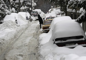 Новости Одессы - снегопад в Одессе - погода Украины - В Одессу запрещен въезд пассажирского автотранспорта