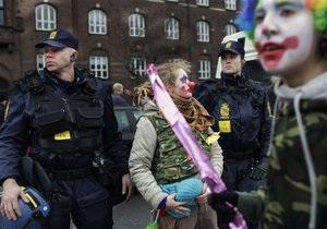 Полиция Копенгагена освободила почти всех задержанных демонстрантов