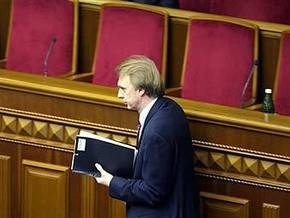 Литвин подписал постановление об отставке Огрызко