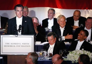Обама и Ромни обменялись ироничными шутками