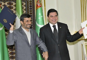 Лидеры Ирана и Туркменистана открыли новый газопровод