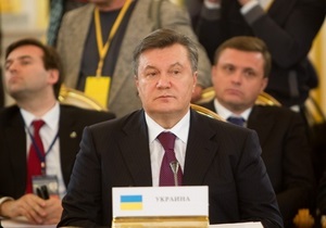 Янукович просит перенести председательство Украины в СНГ с 2013 на 2014 год