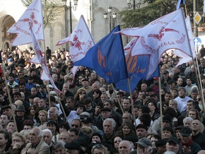 Грузинская оппозиция проведет митинг в связи с неудачами сборной по футболу