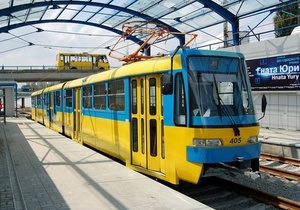 Киев открыл первую очередь реконструированного скоростного трамвая на Борщаговку