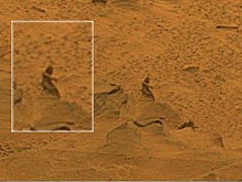 На поверхности Марса обнаружили человекоподобную фигуру