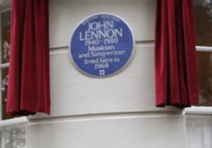 В Лондоне открыли мемориальную доску Джону Леннону