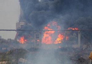 новости Крыма - пожар - В керченском порту произошел пожар