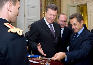 Журналист Би-би-си: Саркози дал Януковичу орден по ходатайству пророссийского депутата