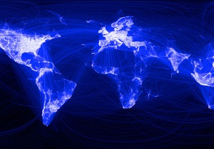Facebook создал мировую карту активности пользователей социальной сети