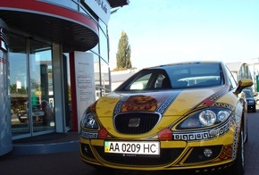 Аэрография автомобилей SEAT в автоцентре Авто-Киев