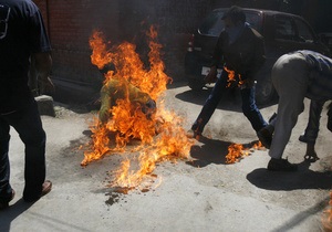 В Китае тибетский монах совершил акт самосожжения