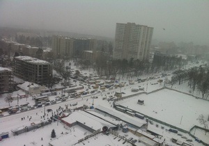 Непогода в Киеве - снег в Киеве- новости Киева - В Киеве из-за непогоды объявлена чрезвычайная ситуация
