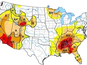 В США усиливается опасность засухи