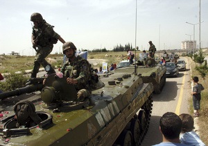 Сирия ввела танки в город Баниас