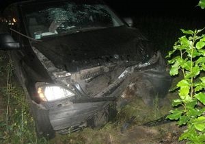 В Харьковской области автомобиль врезался в дерево, шесть человек госпитализированы