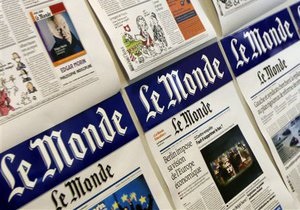 Le Monde подаст в суд на администрацию Саркози за нарушение закона об анонимности информаторов