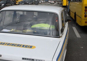 В Киеве ГАИ задержала пьяного водителя маршрутки