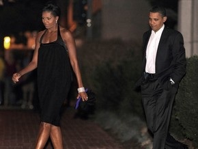 Обама отпраздновал со своей женой 17-летие супружества