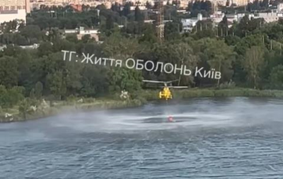 В Киеве задействовали вертолет для ликвидации последствий