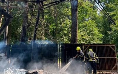 У Києві сталася пожежа у парку динозаврів