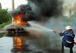 В России задержанный сгорел в полицейском автомобиле