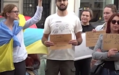 У Брюсселі українці виявили солідарність із протестами в Україні