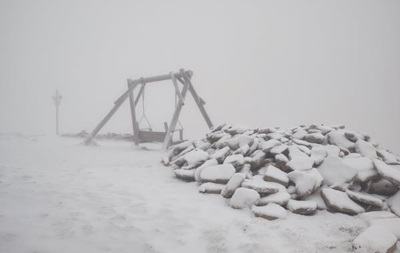 В Карпатах выпал снег