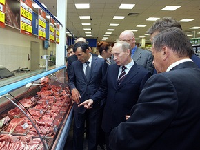 Фотогалерея: Путин в супермаркете