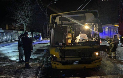 В Києві вибухнув пасажирський автобус