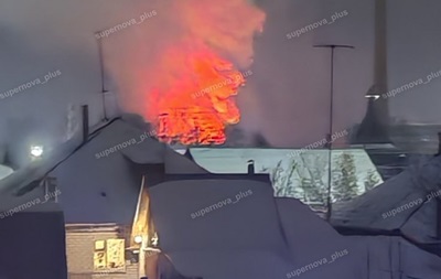 Дроновая атака на Россию: горит завод Энергия