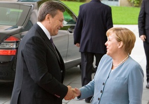 Янукович встретился с Меркель