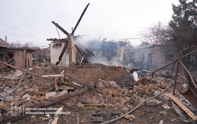 В Запорожье  шахед  разрушил дом, есть погибшие