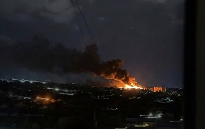 В Луганске после БПЛА пожар и перебои со светом