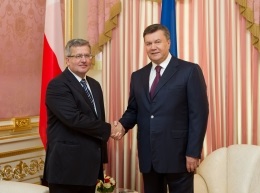 Новый год 2013 -Янукович и Коморовский в канун Нового года обсудили вопросы евроинтеграции Украины