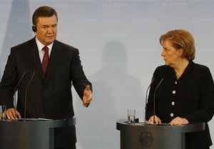 Меркель пригласила Януковича в Берлин