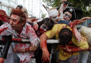 Фотогалерея: Зомби атакуют. В Киеве прошел парад зомби