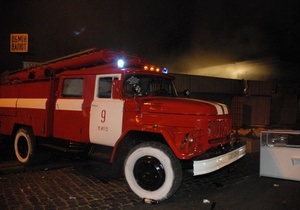 Сегодня ночью в Киеве горел завод