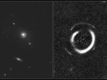 Астрономы обнаружили двойное кольцо Эйнштейна